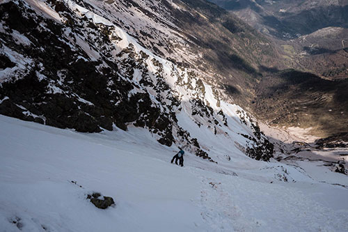 Pique d'Endron : Créneau d'Endron