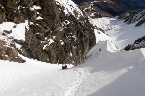 L'Arbizon : couloir Billon (nord-est)