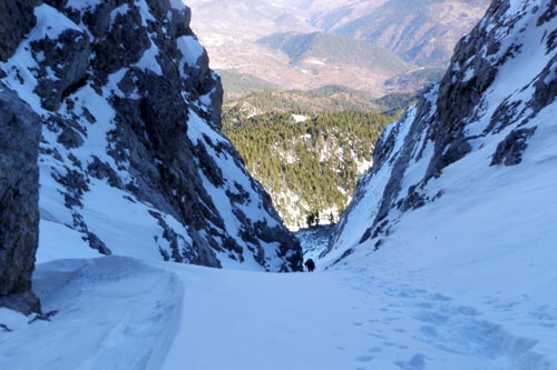 Sierra de Cadi (Serra del Cadi) : couloir Sabat