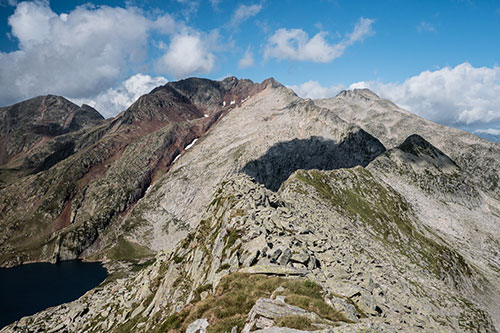 Pic de Certescans - crêtes de Rabassère au Certescans