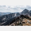 La crête des Roches Sauvages, vue depuis le pic brougat